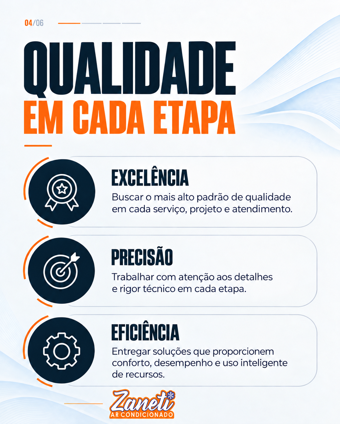 Excelência, precisão e eficiência